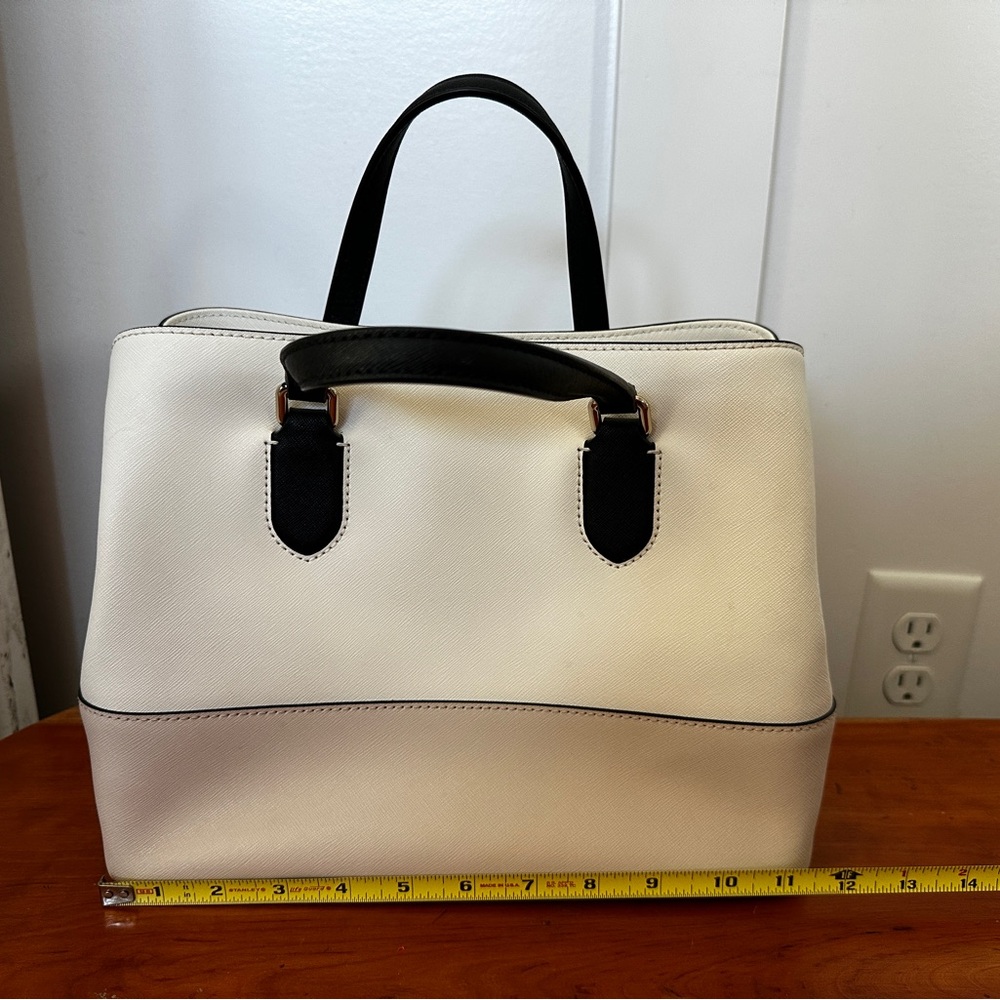 kate spade Two-Tone Cream, Light Tan and Black Tote - Picture 9 of 9
